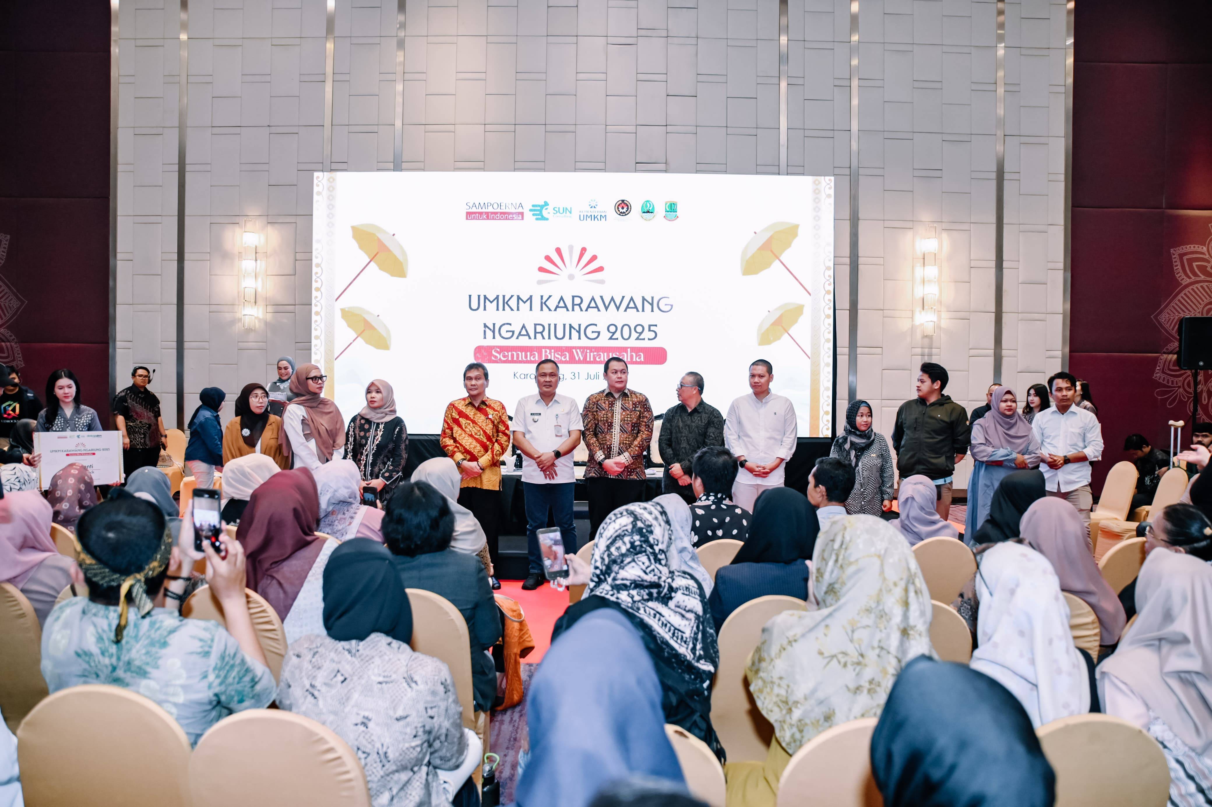 Yayasan SUN dan Sampoerna untuk Indonesia Berikan Penghargaan Untuk UMKM Karawang