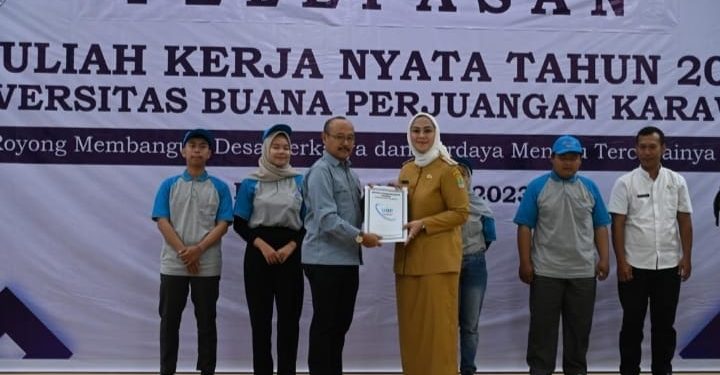 Keren,1460 Peserta KKN 2023 UBP Karawang dilepas langsung oleh Bupati Karawang